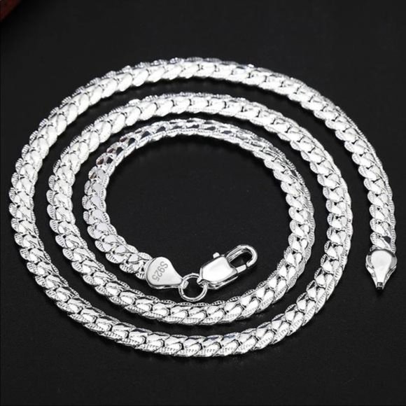NEW 20” 925 STERLING SILVER SNAKE CHAIN NECKLACE, NICE NECKLACE, CUTE NECKLACE - Picture 5 of 8